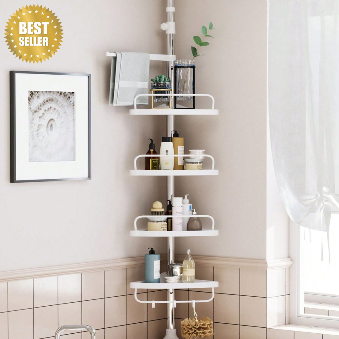 Rack Esquinero para Baño 4 Niveles AJUSTABLE
