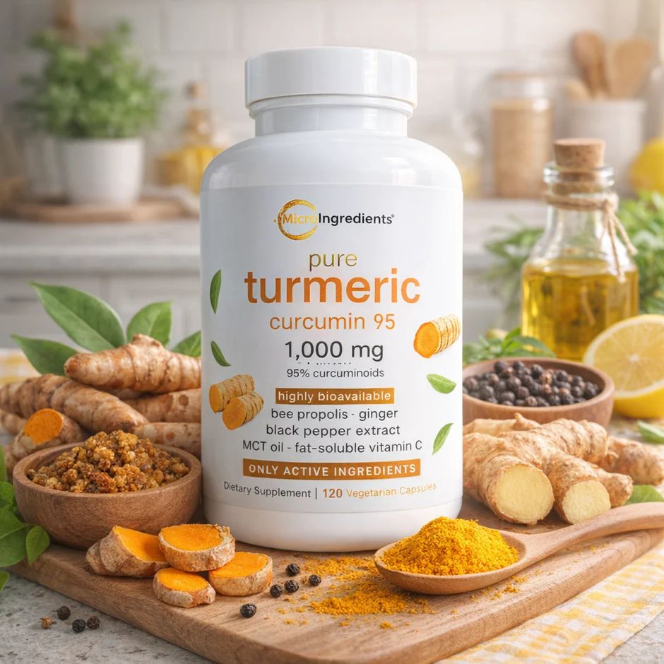 Turmeric® Curcumin 95% -Alivio natural para el dolor de rodillas y articulaciones
