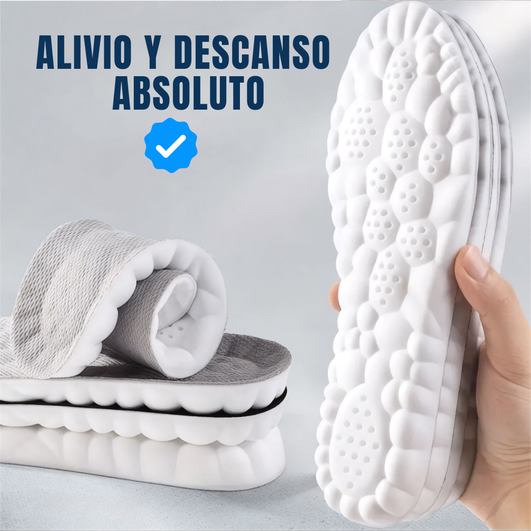 Plantillas 4D Ortopédicas Antifatiga con Espuma Viscoelástica