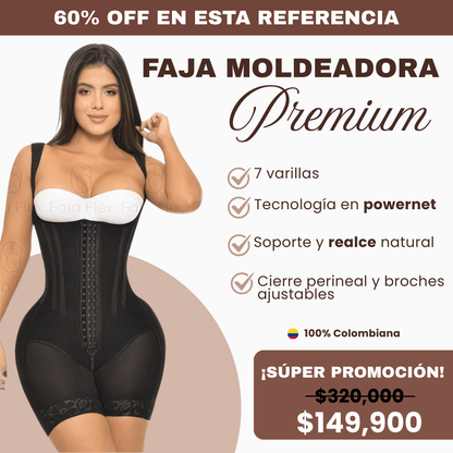 Faja Moldeadora Efecto Reloj de Arena con Broches