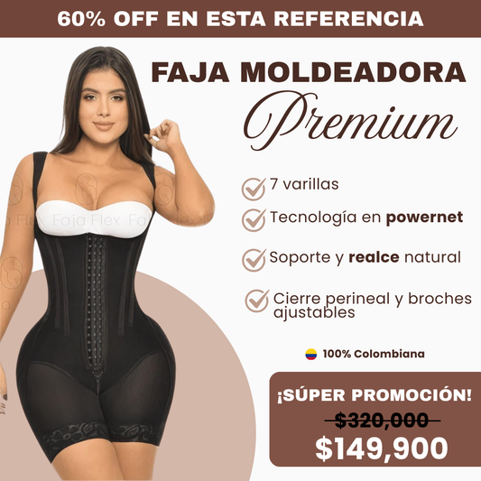 Faja Moldeadora Efecto Reloj de Arena con Broches