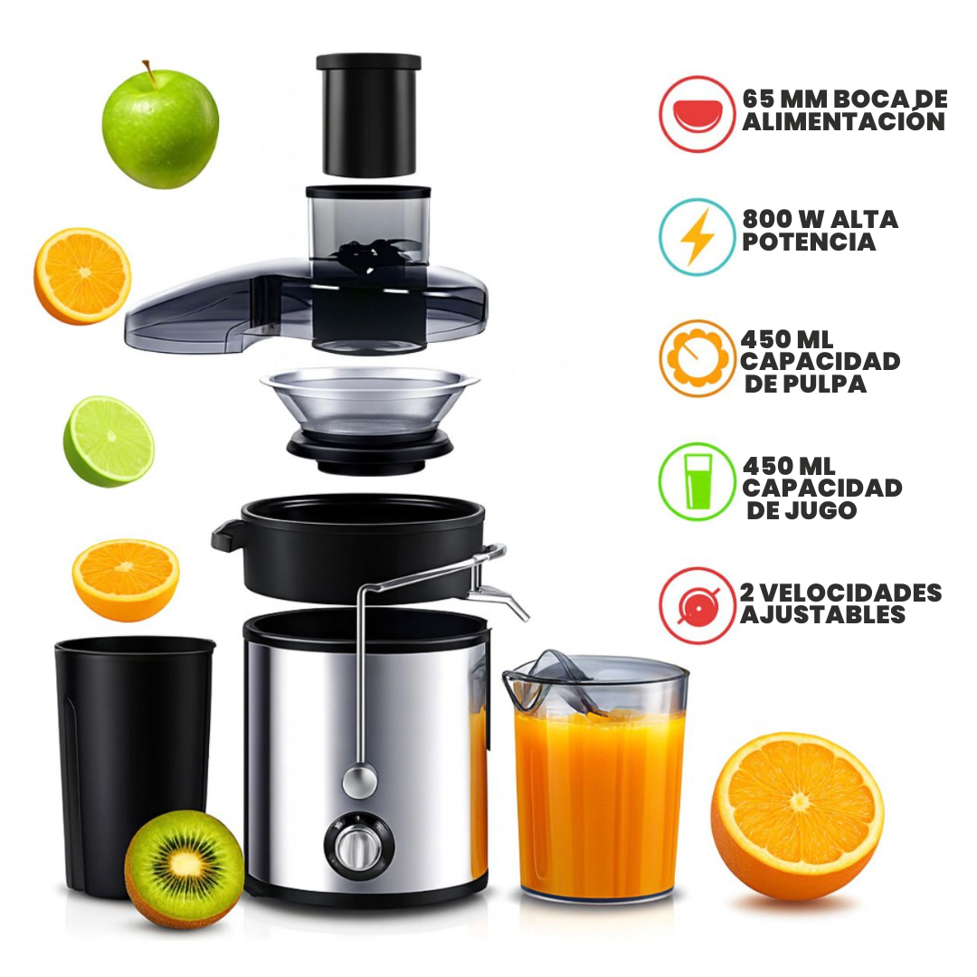 Zumy Pro 800W™ - Extractor de Jugos 3 en 1