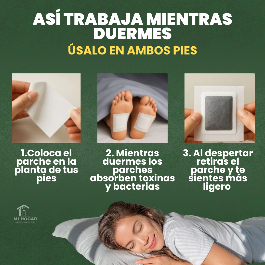 Parches Detox para Pies | Libera toxinas mientras duermes