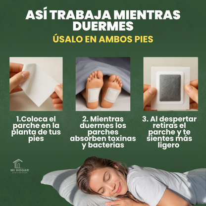 Parches Detox para Pies | Libera toxinas mientras duermes