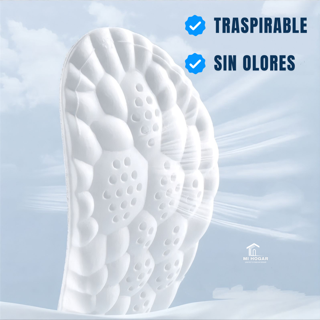 Plantillas 4D Ortopédicas Antifatiga con Espuma Viscoelástica