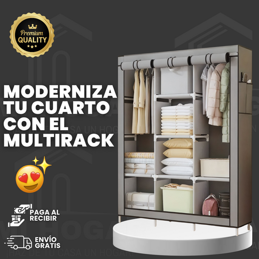 Multirack® | Clóset Armable de 3 Cuerpos + Forro