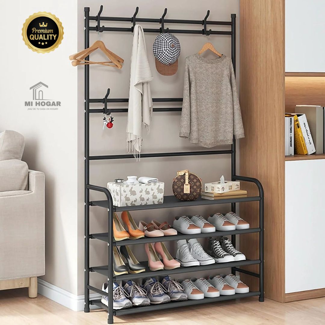 Dualrack™ | Perchero y Zapatero para 16 pares