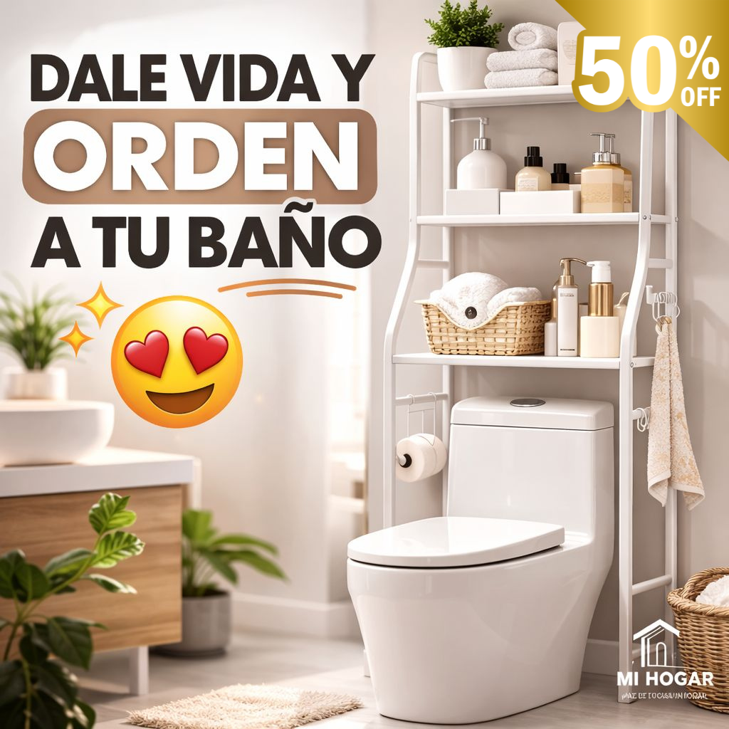 Racker™ | Organizador de 3 Niveles para Baño | Elegante y Práctico