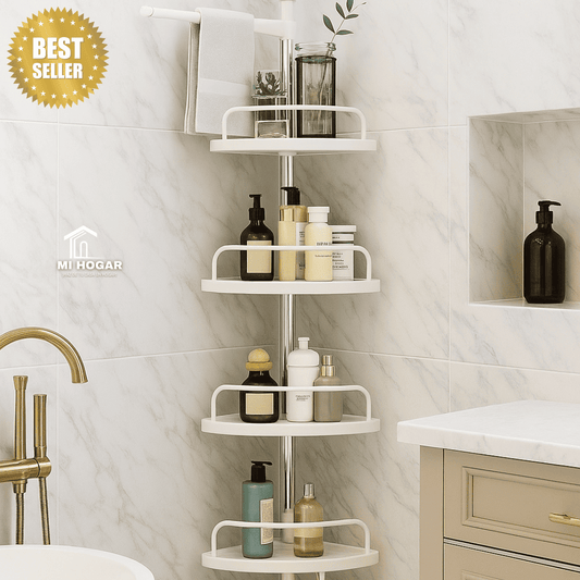 Rack Esquinero para Baño 4 Niveles AJUSTABLE