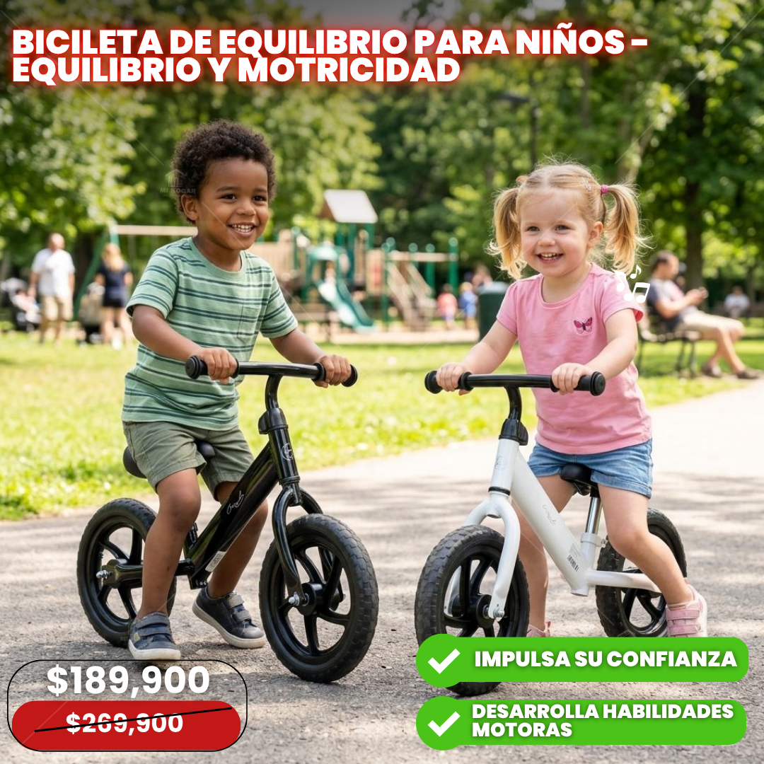 Bicicleta de Equilibrio para Niños - Equilibrio y Motricidad