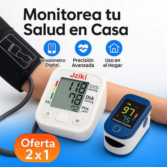 Kit Vital 2 en 1 | Tensiómetro Digital + Oxímetro