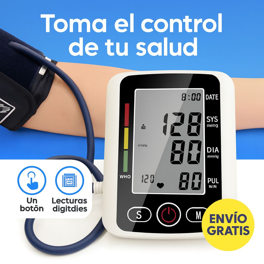 Tensiómetro Digital Automático con Pantalla Led