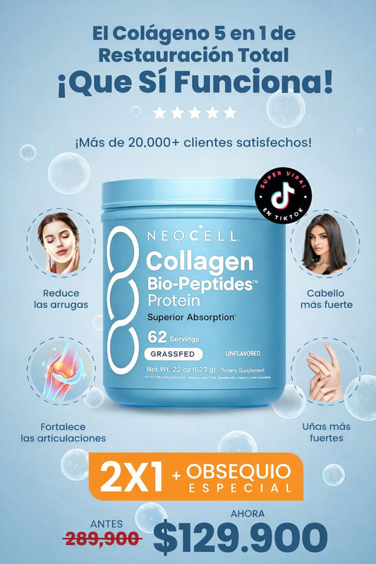 El colágeno 5 en 1 de Restauración Total - NeoCell 🇺🇸