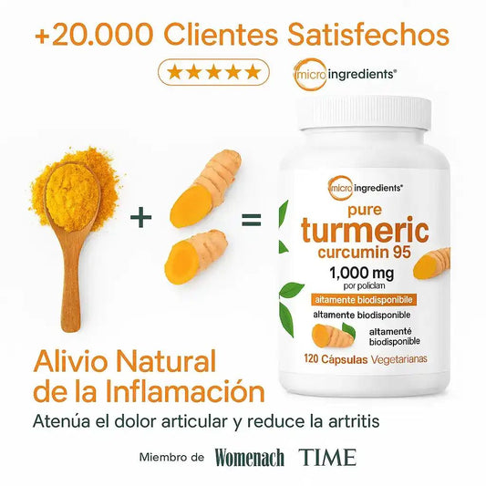 Turmeric® Curcumin 95% - El Antiinflamatorio Natural más Potente