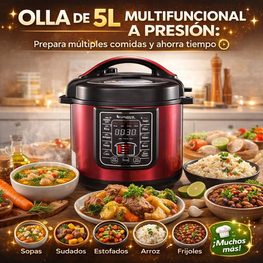 Chef Pro™ Olla de 5L Multifuncional a Presión SOKANY