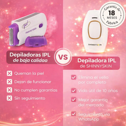 ShinnySkin® Depiladora Láser Permanente IPL