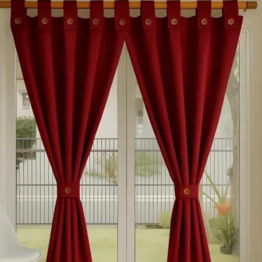 Cortinas Semi Blackout Jacquard 2 Paños 140x210cm