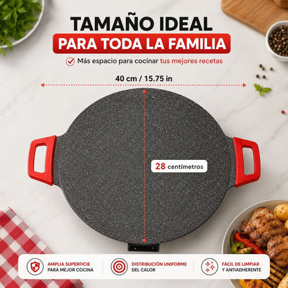Grillsteak | Parrilla Eléctrica Antiadherente Tipo Coreano 800W