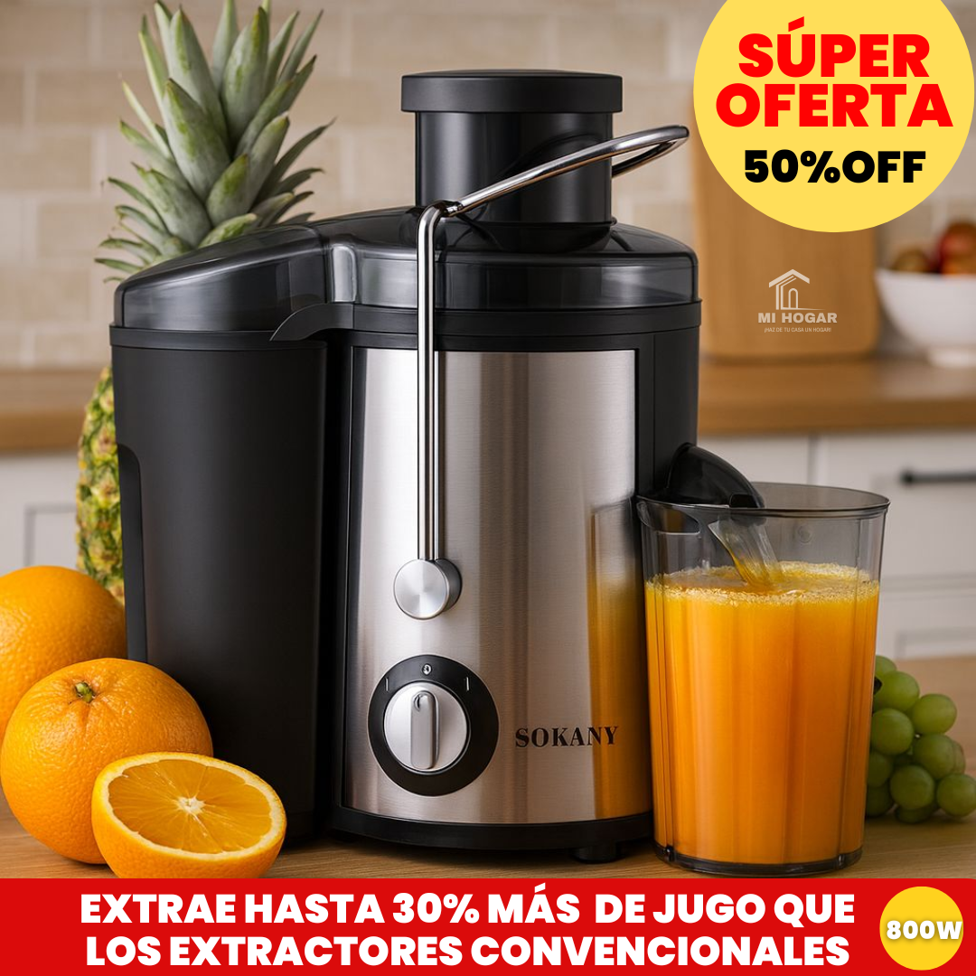 Zumy Pro 800W™ - Extractor de Jugos 3 en 1