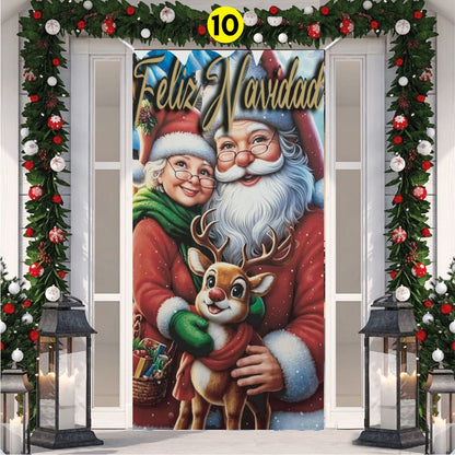 🎄Forro Navideño para Puerta | Medida Estándar