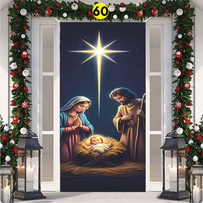 🎄Forro Navideño para Puerta | Medida Estándar