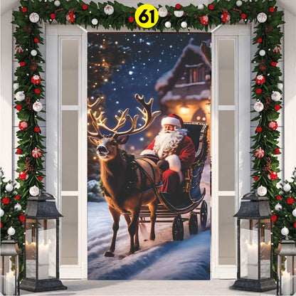 🎄Forro Navideño para Puerta | Medida Estándar