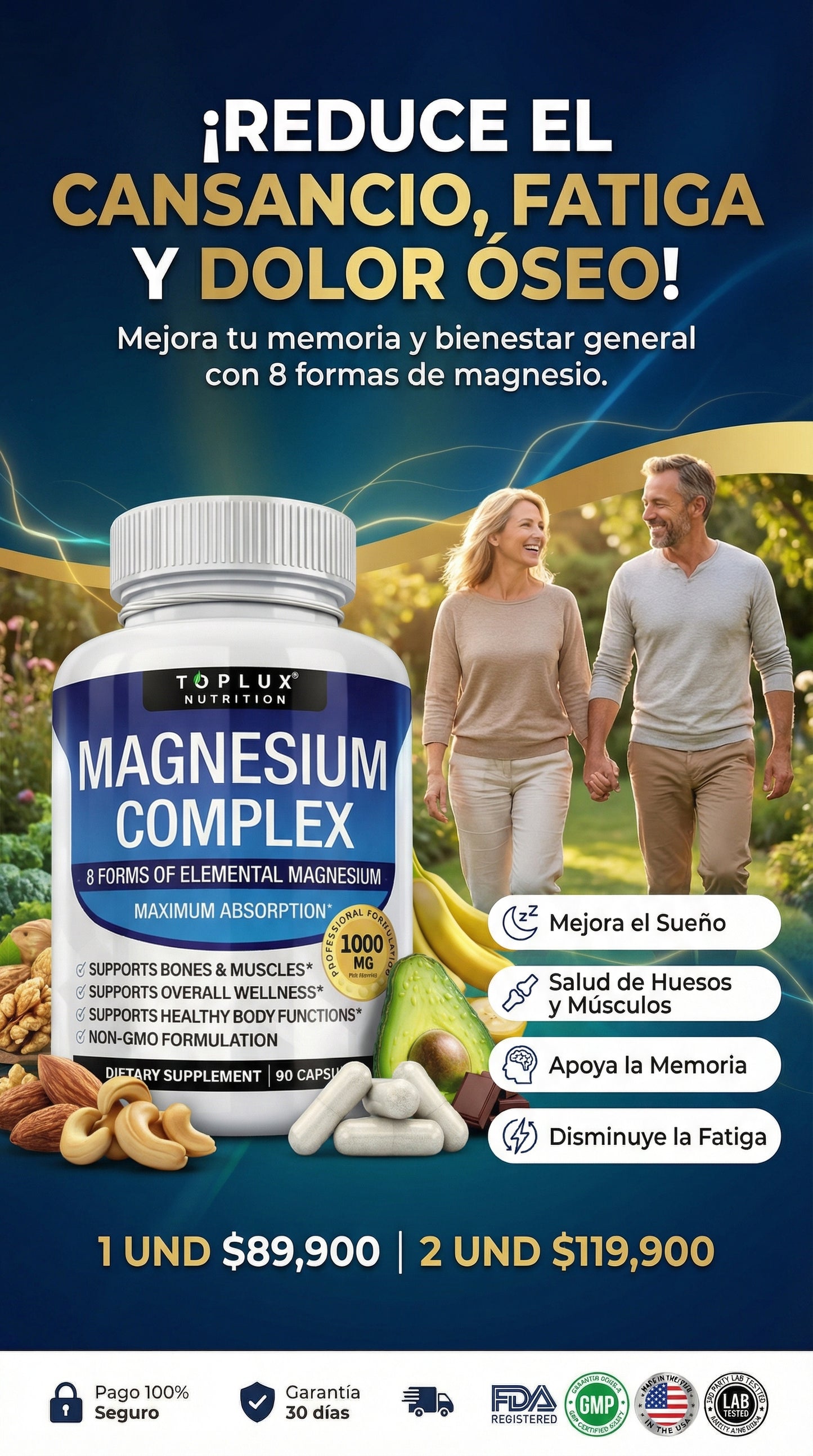 Magnesium Complex 8 en 1 x90 Cápsulas